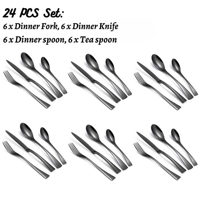 24 Pcs Minimalist Flatware – Scope Kitchen