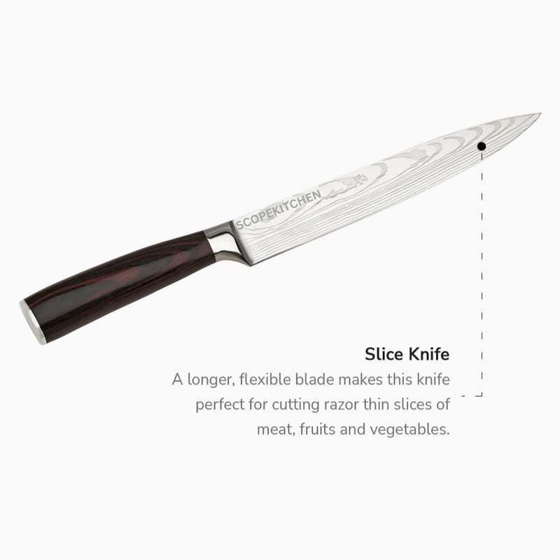Knife Set Meat Bone Vegetable Bread Fruit Chef Knife Kitchen
