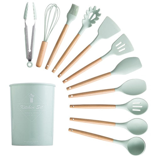 12 Pcs Silicone cooking utensil set – Scope Kitchen
